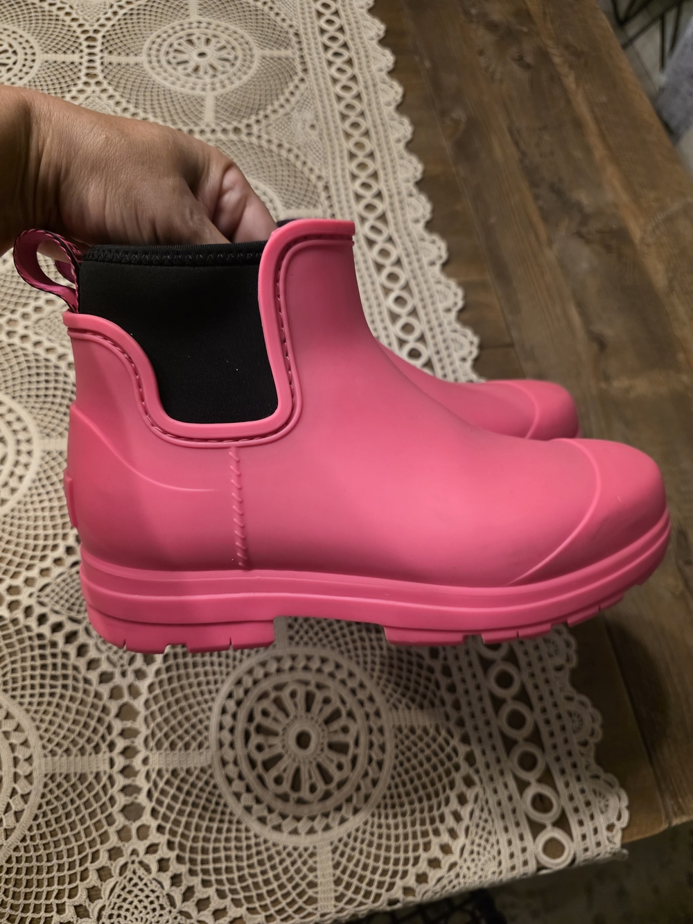 UGG Rain Boots in Bright Pink 7